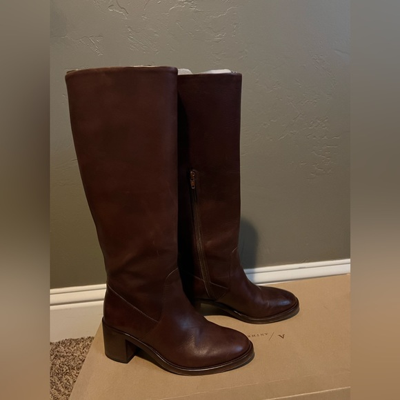 Anthropologie Knee High Leather Boots - Picture 4 of 10